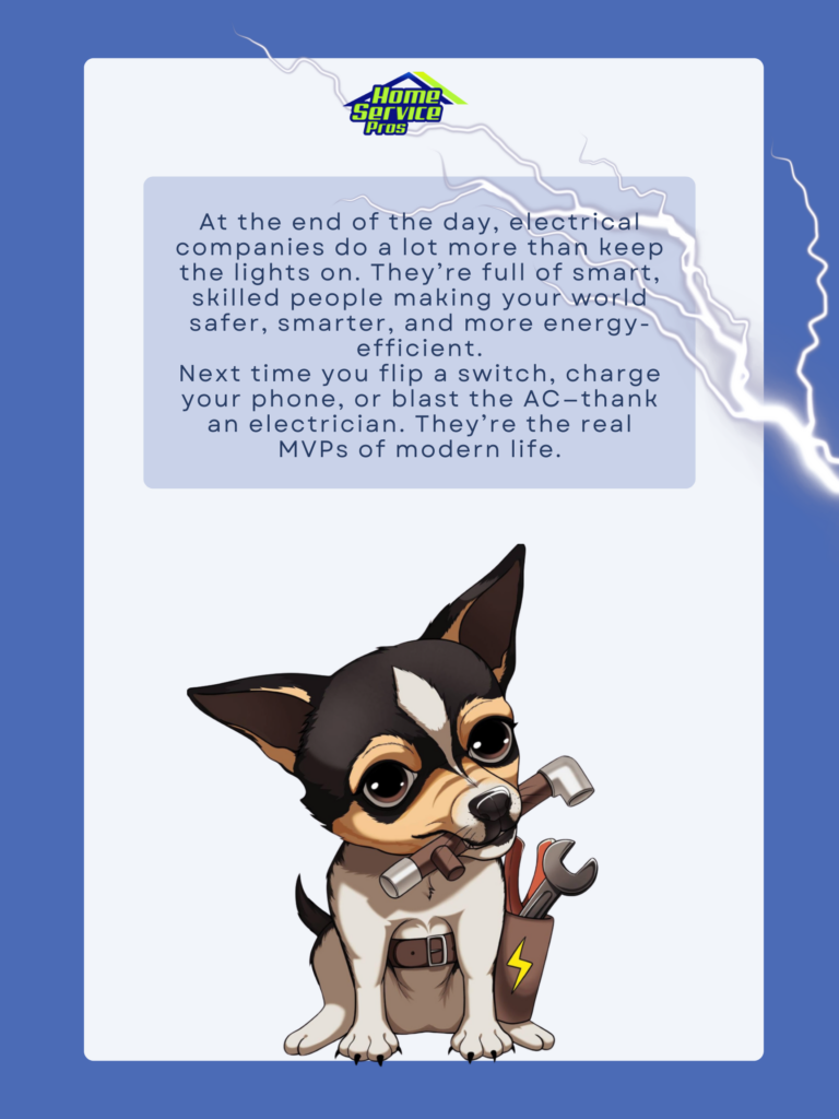Fun facts about electrical companies info sheet 5.
